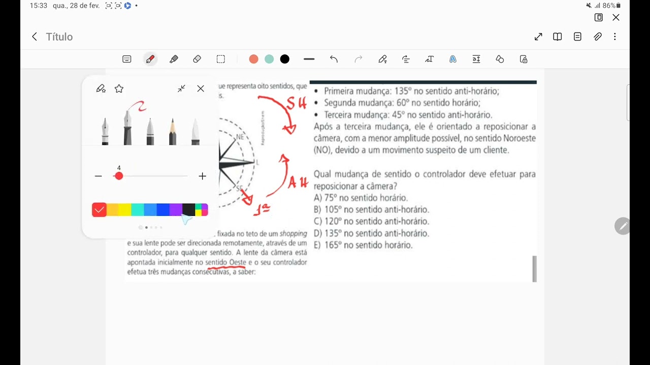 A rosa dos ventos é uma figura