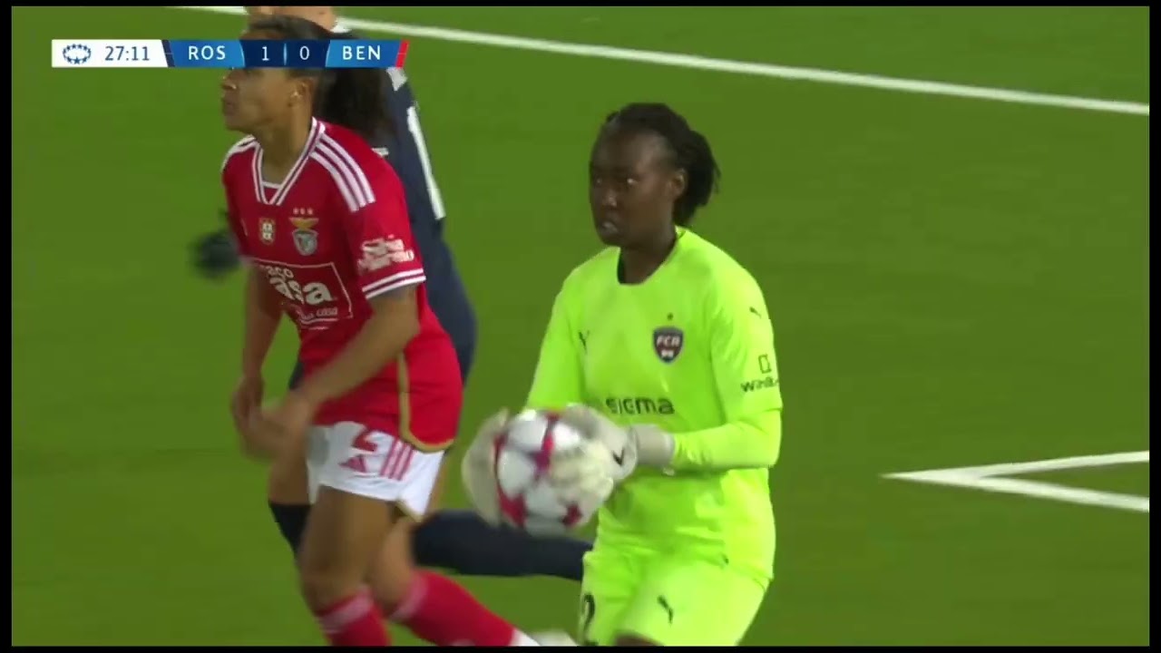 Angel Mukasa vs Benfica | UEFA Women’s Champions League | Goalkeeper Highlights