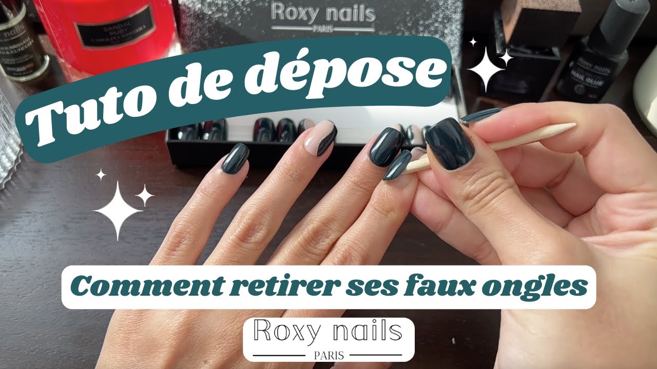 ✨TUTO de D&Eacute;POSE ✨ Comment RETIRER et R&Eacute;UTILISER ses FAUX ONGLES Roxy Nails Paris 💅🏻 (Gel Pads)