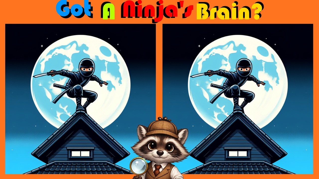 Spot The Difference | Got A Ninja's Brain? #quiz #detectivepuzzle #puzzle #quizgames #puzzlequiz