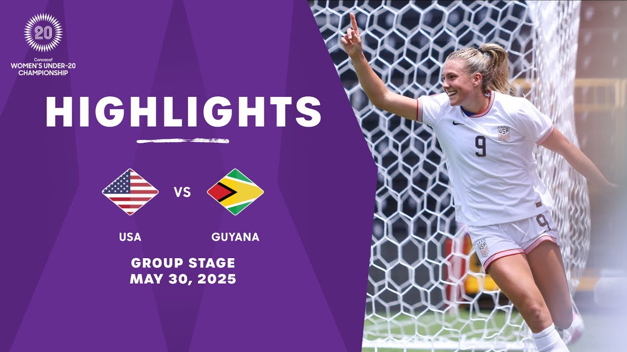 United States v Guyana | 2025 Concacaf Women's U-20 Championship | Group Stage