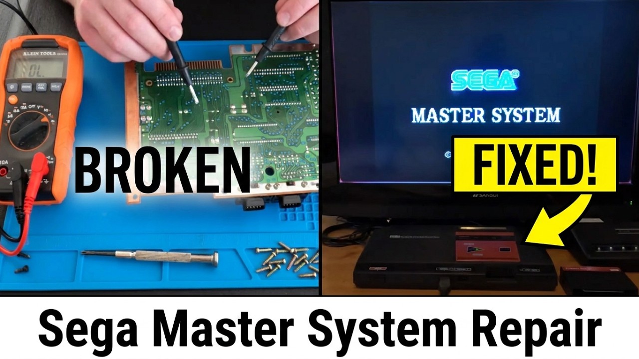 Sega Master System - Broken Trace Repair