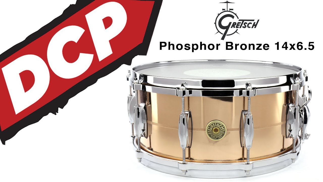 Gretsch USA Solid Phosphor Bronze Snare Drum 14x6.5 - Video Demo