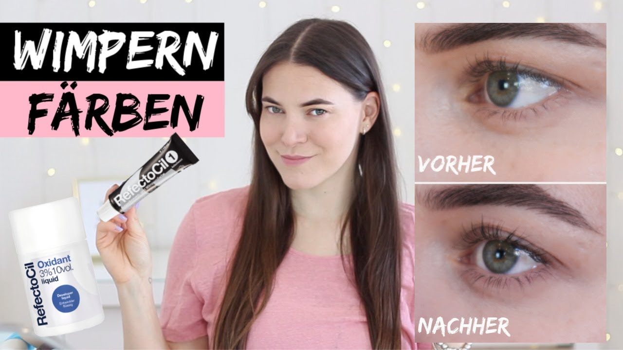 WIMPERN FÄRBEN unter 15€ RefectoCil - EINFACH zu Hause WIMPERN  FÄRBEN -  SOMMER HACK | Pia Pietsch