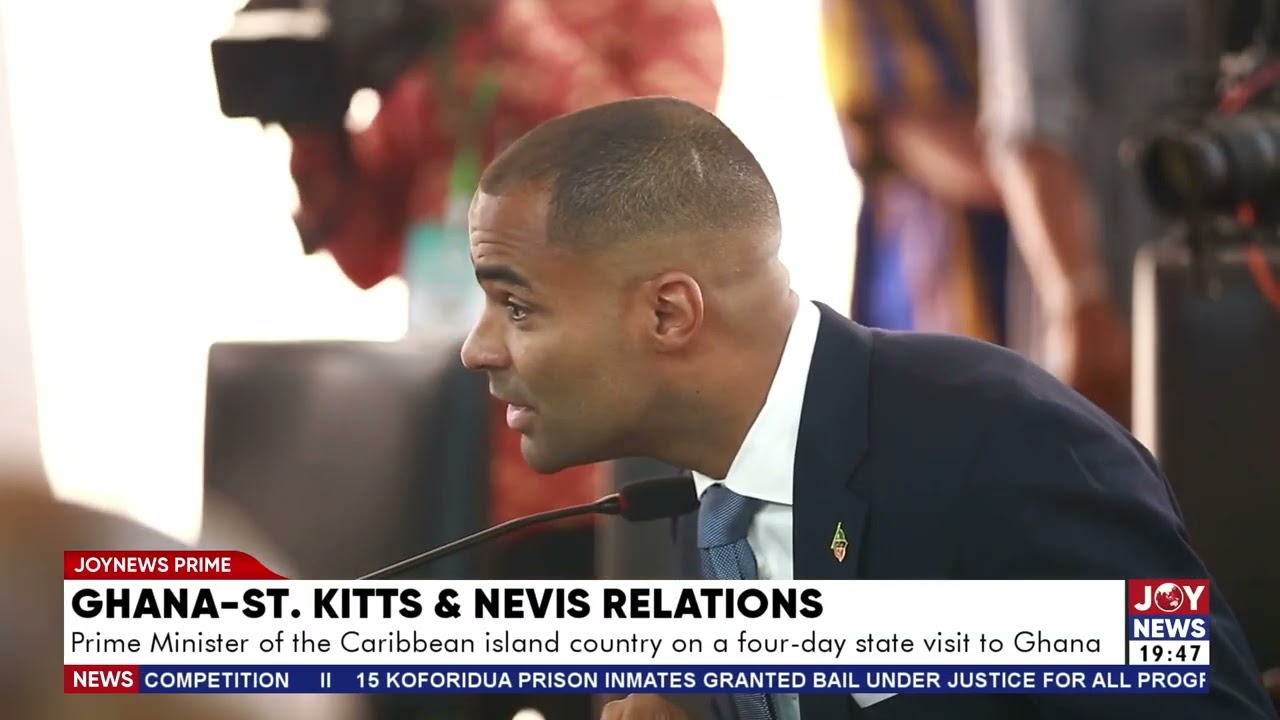 Prime Minister of the Caribbean island country on a four-day state visit to Ghana.