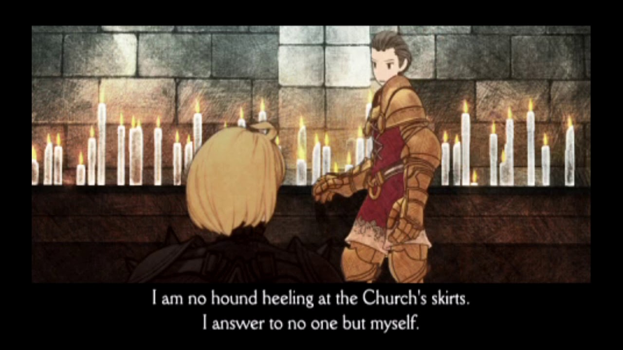 Final Fantasy Tactics War of the Lions - Church Scene with Ramza and Delita