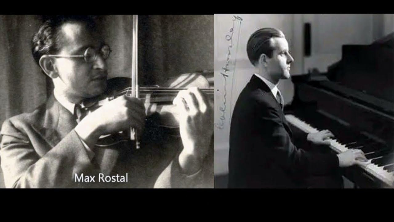 MAX ROSTAL. F. Schubert - Violin Sonatinas Nos. 1-3 (D,a,g) [C. Horsley] 1955-56