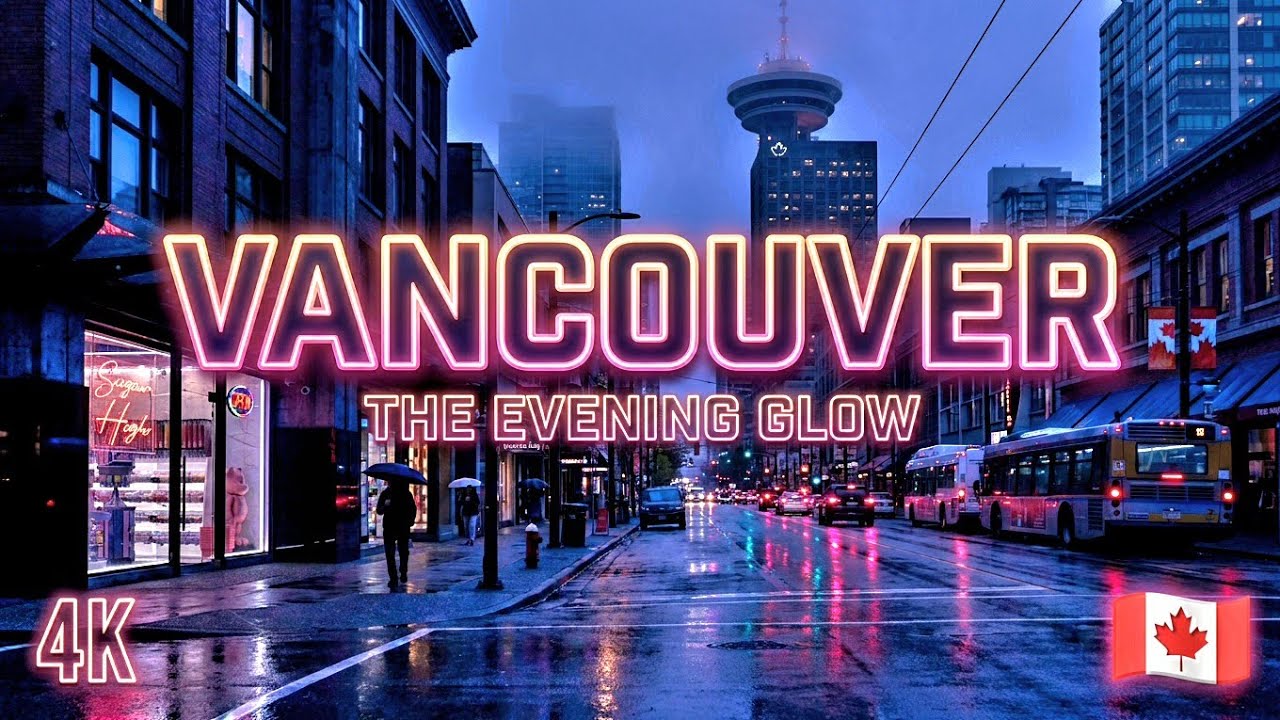 🇨🇦  [4K] 🌞 2026 February | Winter Downtown Vancouver Evening Glow, BC, Canada