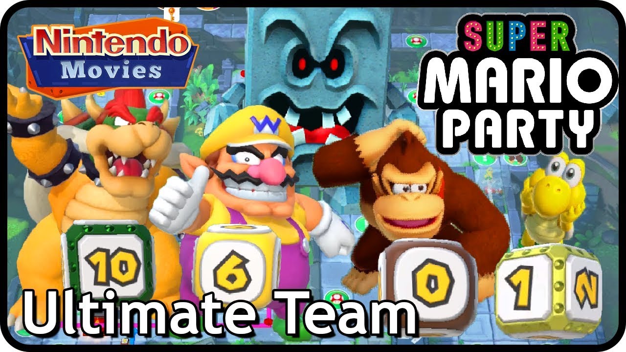 Super Mario Party: Domino Ruins Treasure Hunt (Ultimate Team, 2 Players, Master, 20 turns)