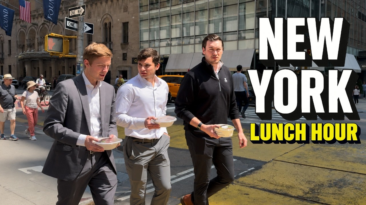 What Happens When New Yorkers Take a Lunch Break | Midtown Manhattan 4K