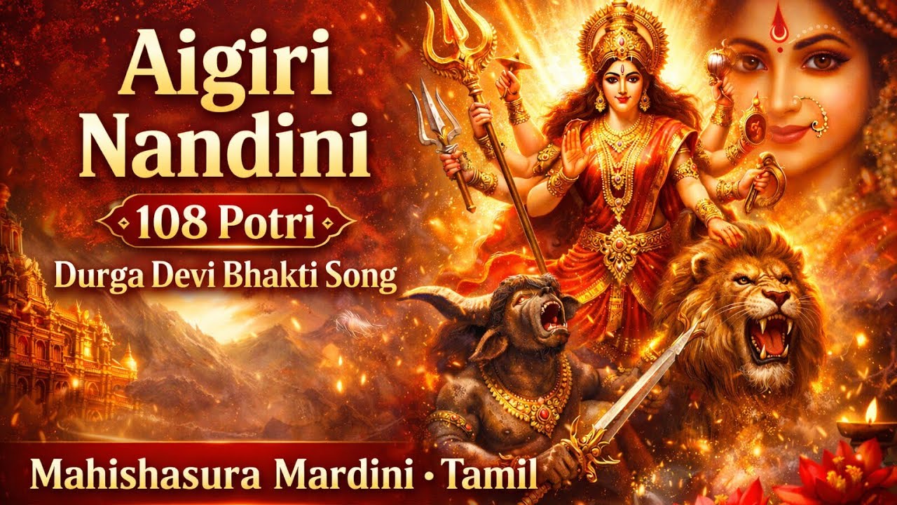 Aigiri Nandini 108 Potri | Durga Devi Bhakti Song | Mahishasura Mardini | Tamil