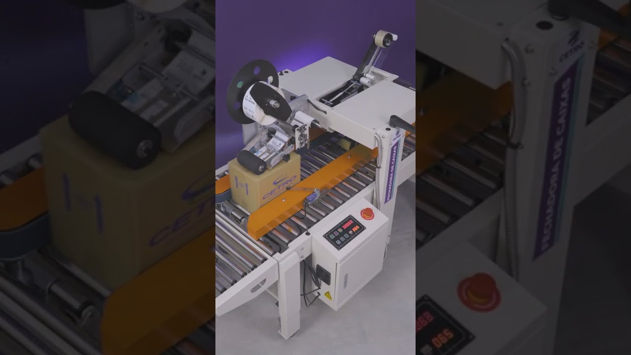 Fechadora de Caixas com Aplicador de Etiquetas Superior FXJ 5050