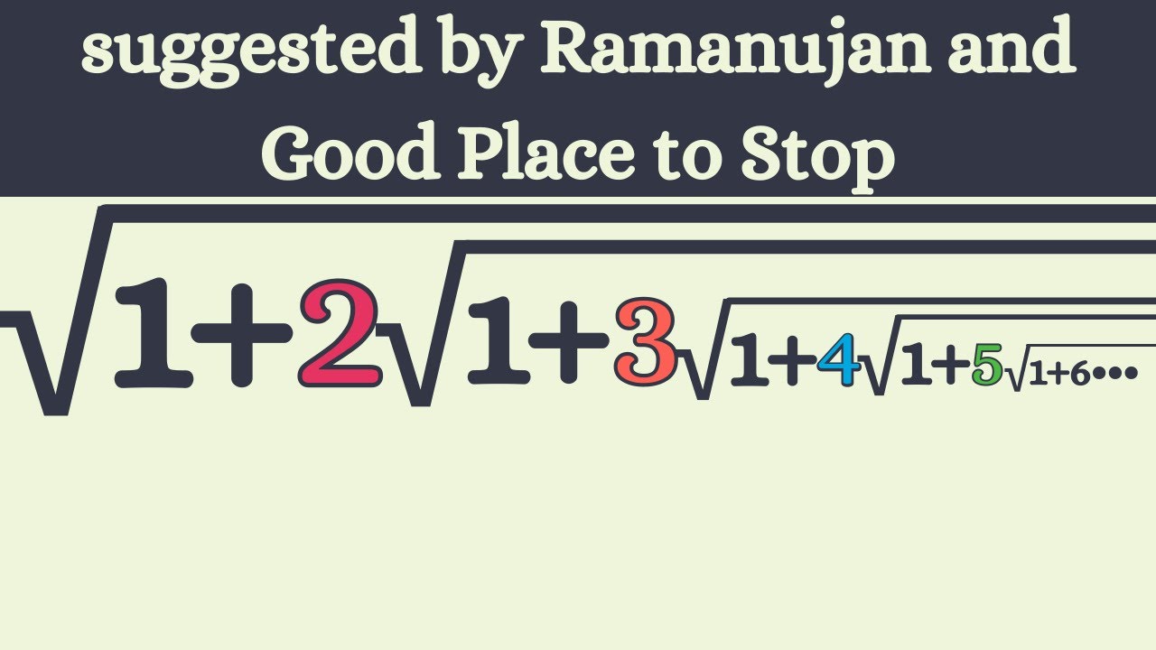 An awesome infinitely nested radical.