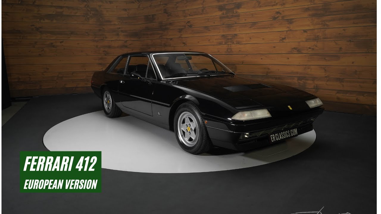 Ferrari 412| History known | Only 576 built | European version | 1986-VIDEO- www.ERclassics.com