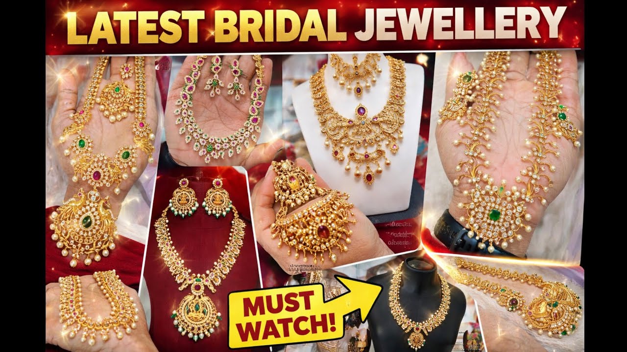 👉 Trending Bridal Jewellery Designs 2026 😱 | Heavy Gold Look Sets | Must Watch #gold #goldjewellery 