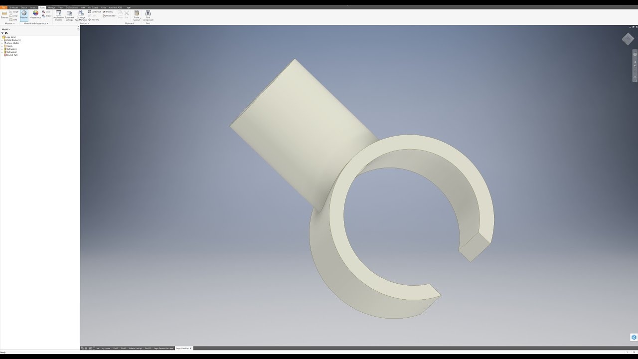 Designing a Lego Person - Part 5 (Autodesk Inventor 2017)