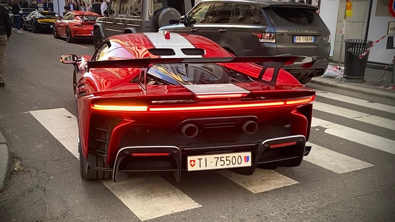 Supercars in Milan April 2025 | 812 Competizione A, Murcielago, SF90XX Eccentrica Diablo & More!