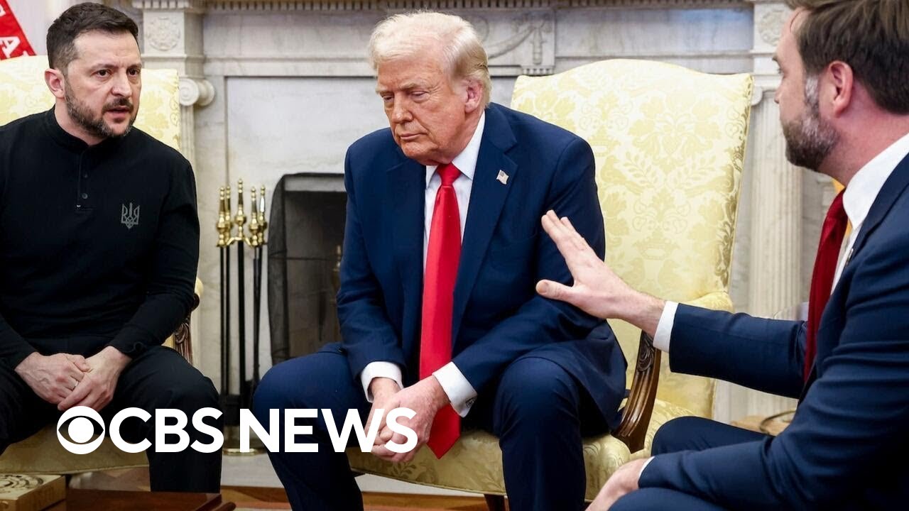 What happened after the Trump-Zelenskyy heated exchange?
