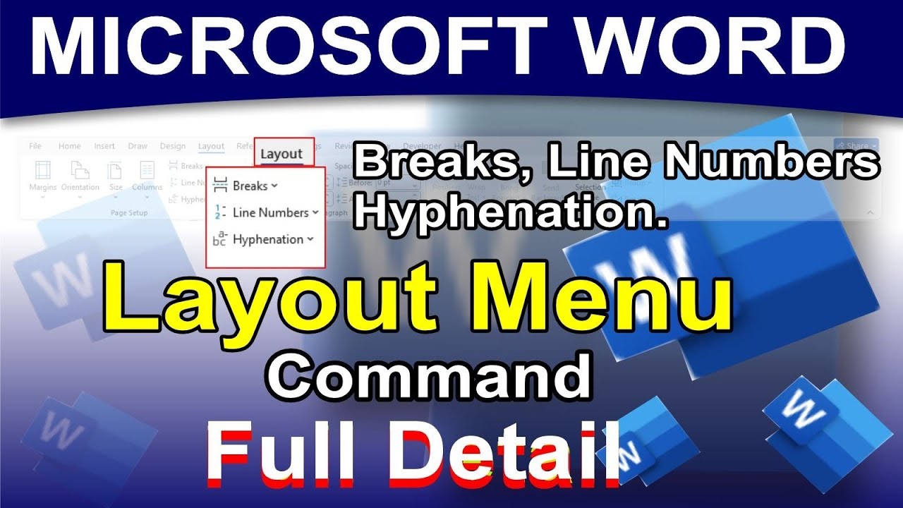 MS Word Advanced Layout Settings: Breaks, Line Numbers & Hyphenation Explained. #msword #excel