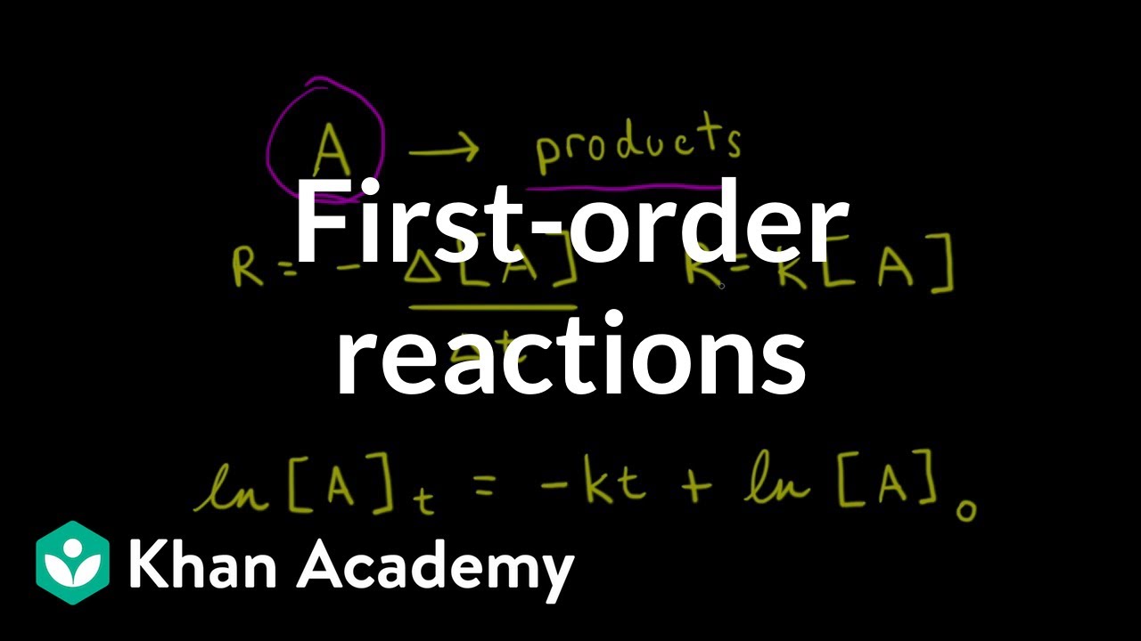 First-order reactions | Kinetics | AP Chemistry | Khan Academy