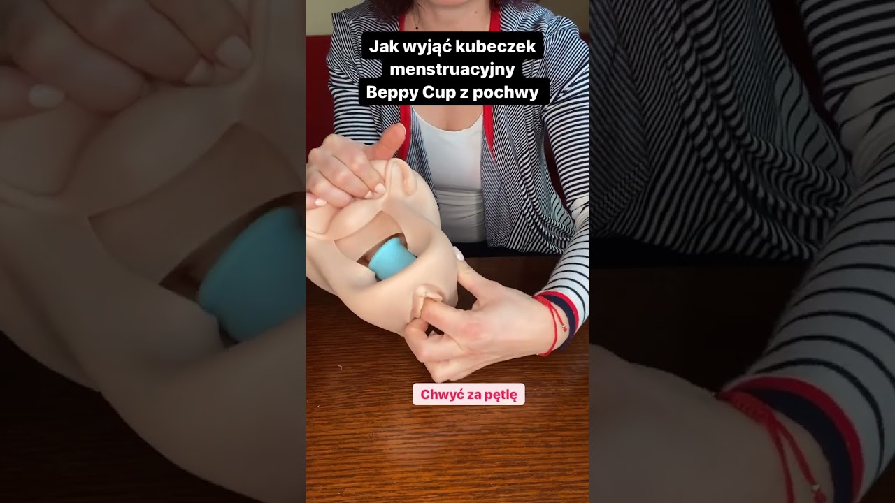 Jak wyjąć kubeczek menstruacyjny BEPPY Cup ze specjalnym wewnętrznym kołnierzem