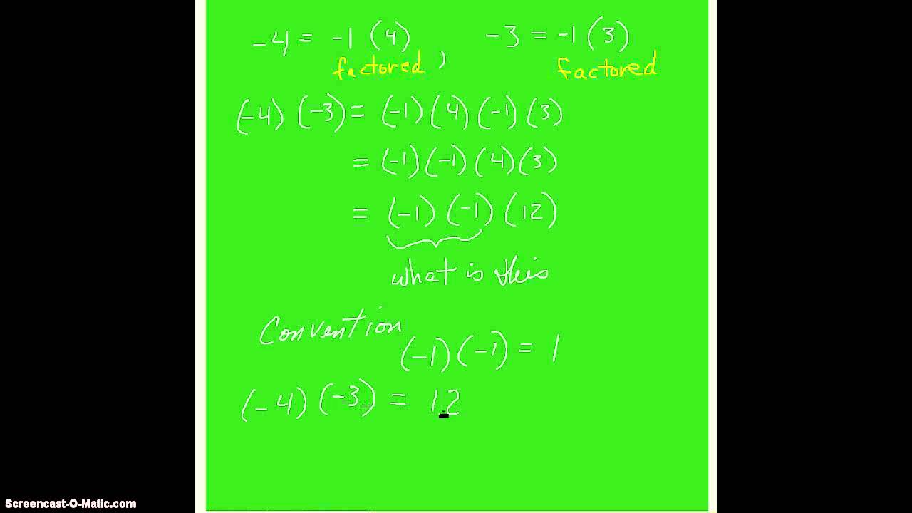 Multiplication of Real Numbers