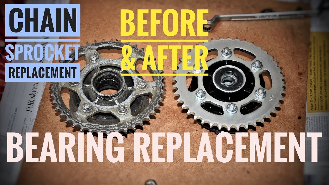 #DIY : YAMAHA FZ v2.0 / Fazer - Bearing & Chain Sprocket Replacement : Rebuilding Snowy PART 2 of 4