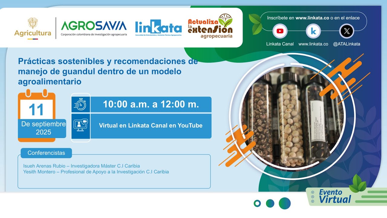 Practicas sostenibles y recomendaciones de manejo de guandul dentro de un modelo agroalimentario