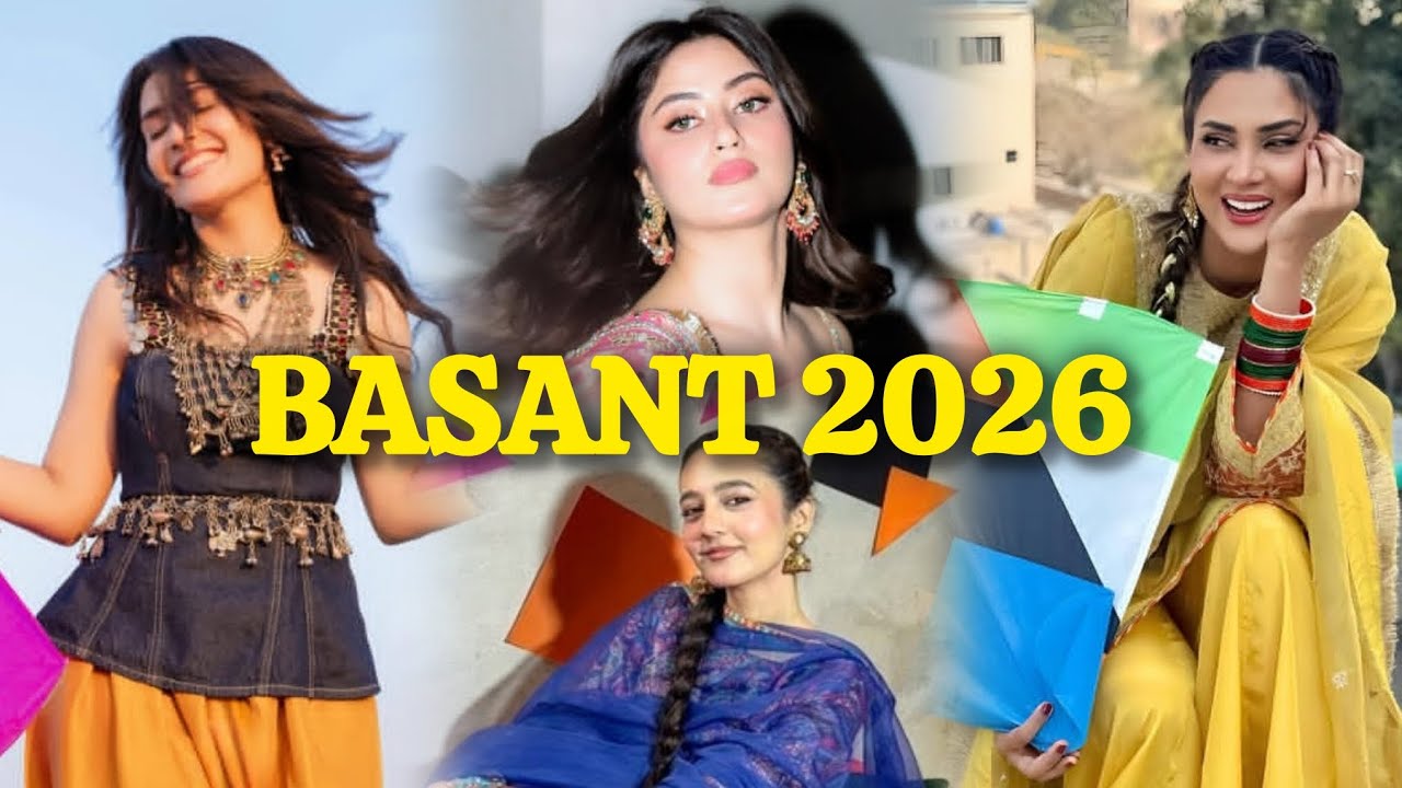 Pakistani celebrities enjoying basant 2026 🪁&hearts;