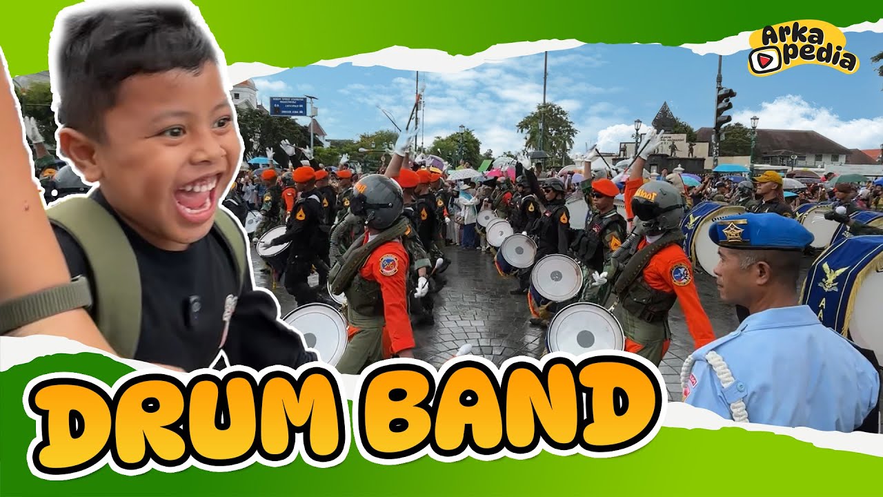AKU NONTON DRUMBAND DI TITIK NOL KILOMETER JOGJA !! 🤩🤩 LIAT PAK TENTARA BANYAK BANGET