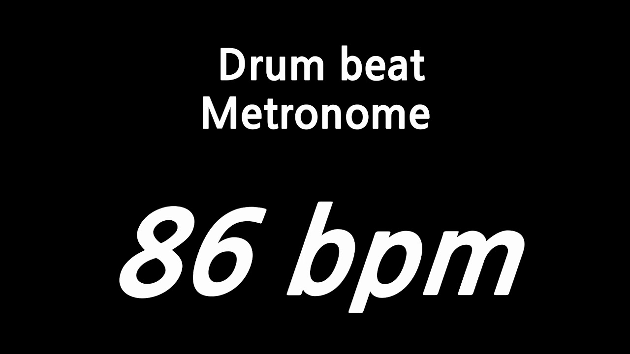 86 bpm metronome drum
