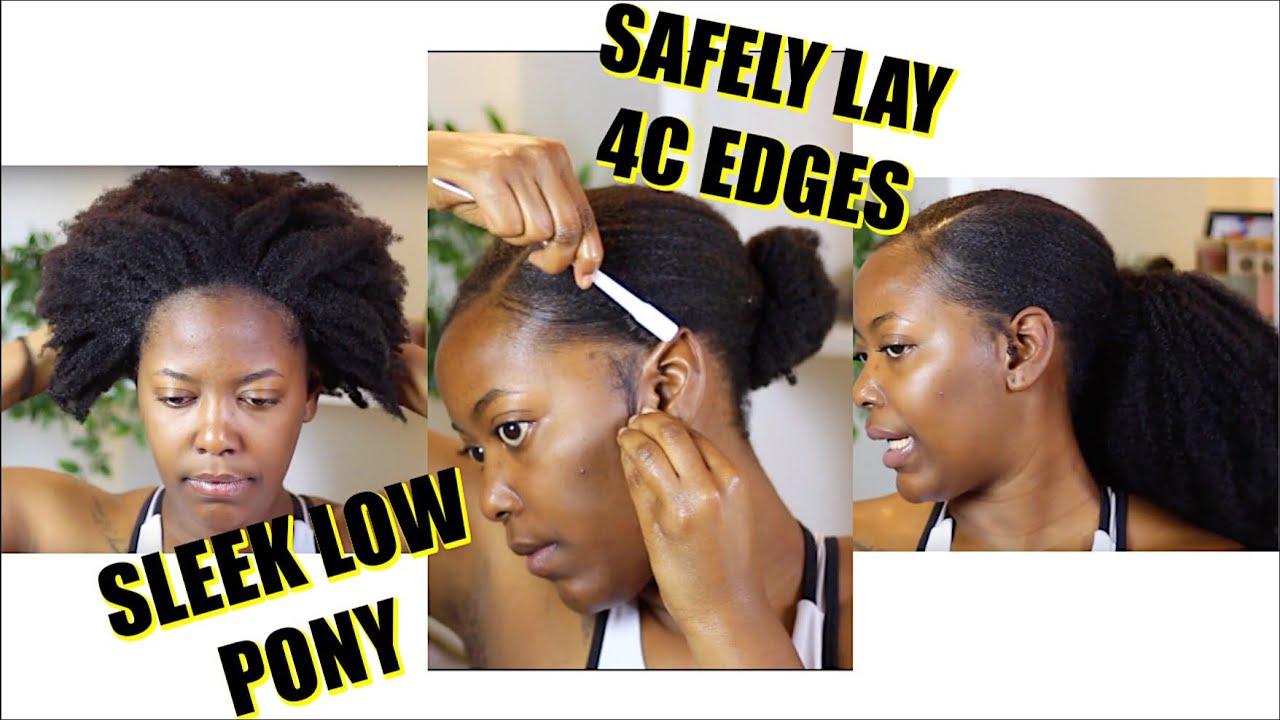 SLEEK TYPE 4 NATURAL HAIRSTYLES!! + HOW TO SLAY 4C EDGES TALK THROUGH | KANDIDKINKS
