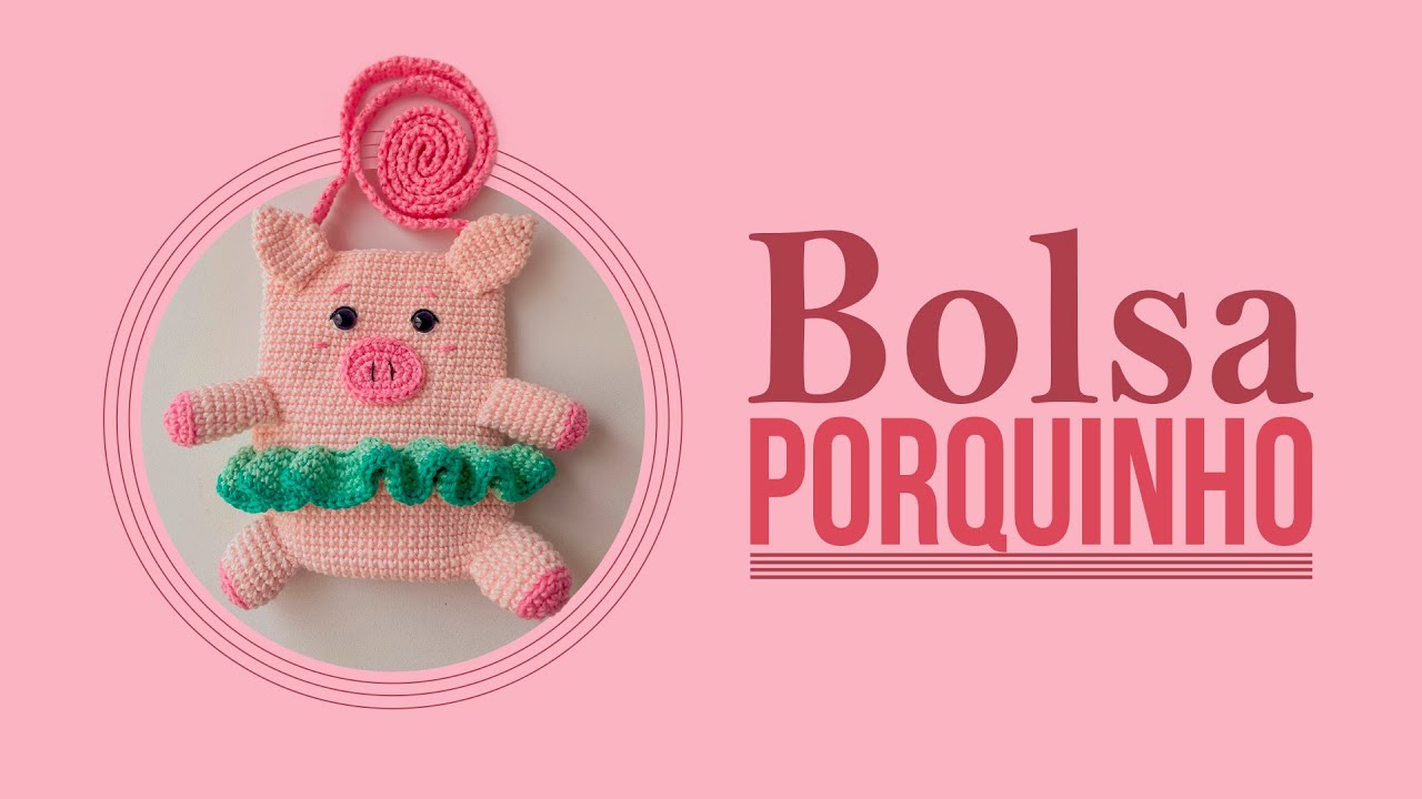 bolsinha amigurumi