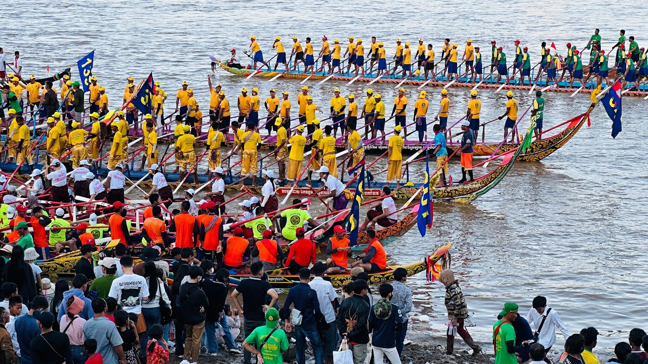 Last Day Cambodia Water Festival 2024 Final Boat Racing Walking Tour & More