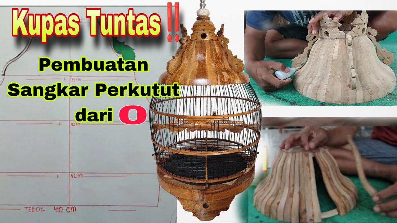 Bongkar Semua Rahasianya dari ⭕ ⁉️ Membuat Sangkar Perkutut Full Kayu Jati