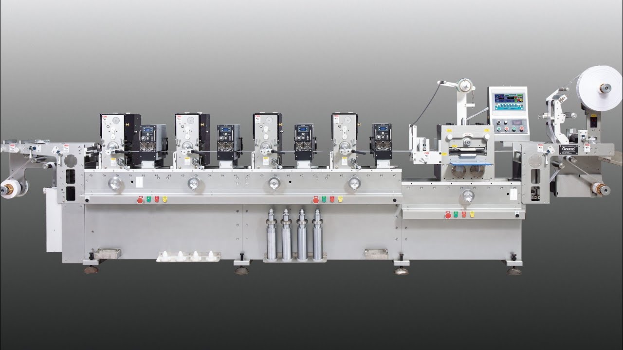 Caisheng CS-220-4C +flatbed die cutting roll to roll  label printing press