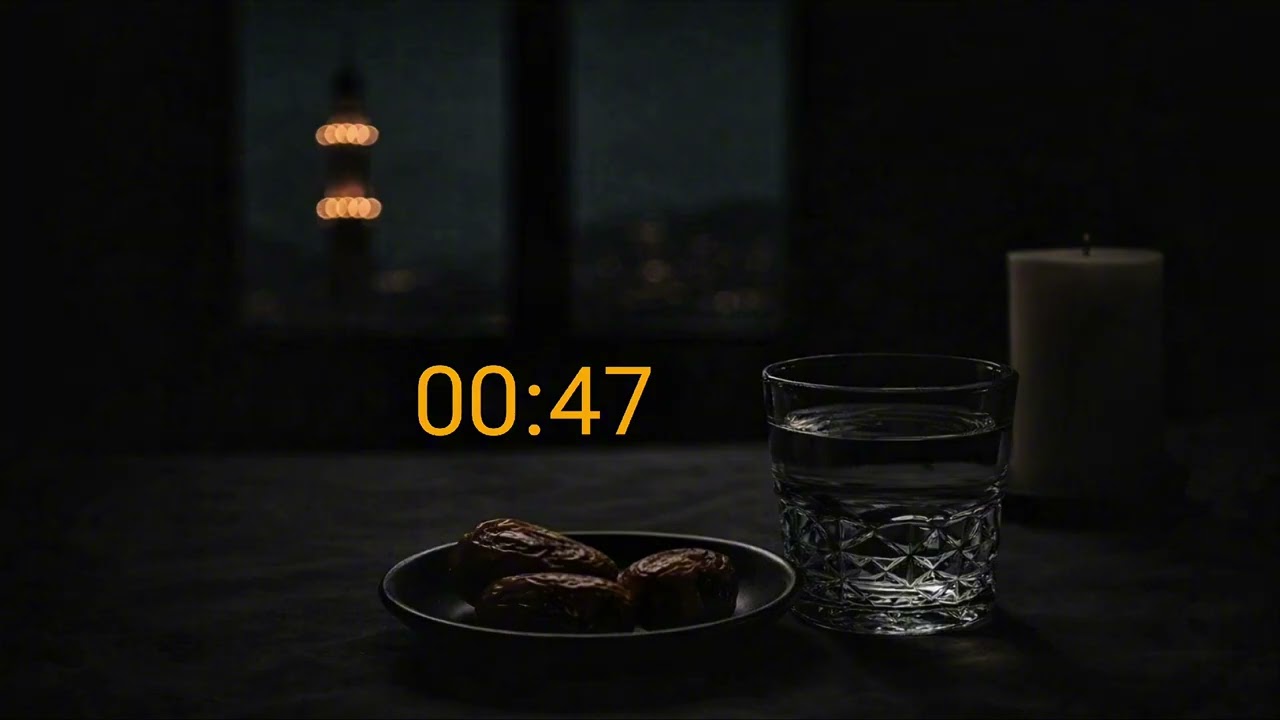 Suhoor to Fajr Countdown – Silent Night | 1 Hour HD | Ramadan | #03 Amarno_AM