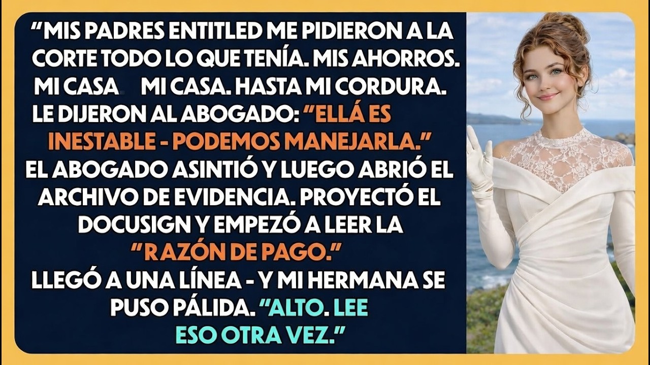 Mis Padrs Pidieron Al Tribunl Mis Ahoros Para Mi Hermna Hsta Que El Abogado Leyó La Escritura Oculta