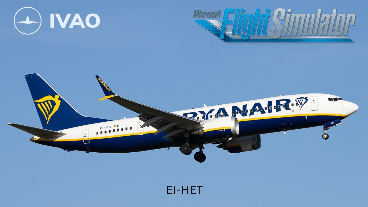 #رحلة طيران رايان اير افتراضية MSFS2020 Flight No. RYR77PR From EGSS ✈ EDDB  