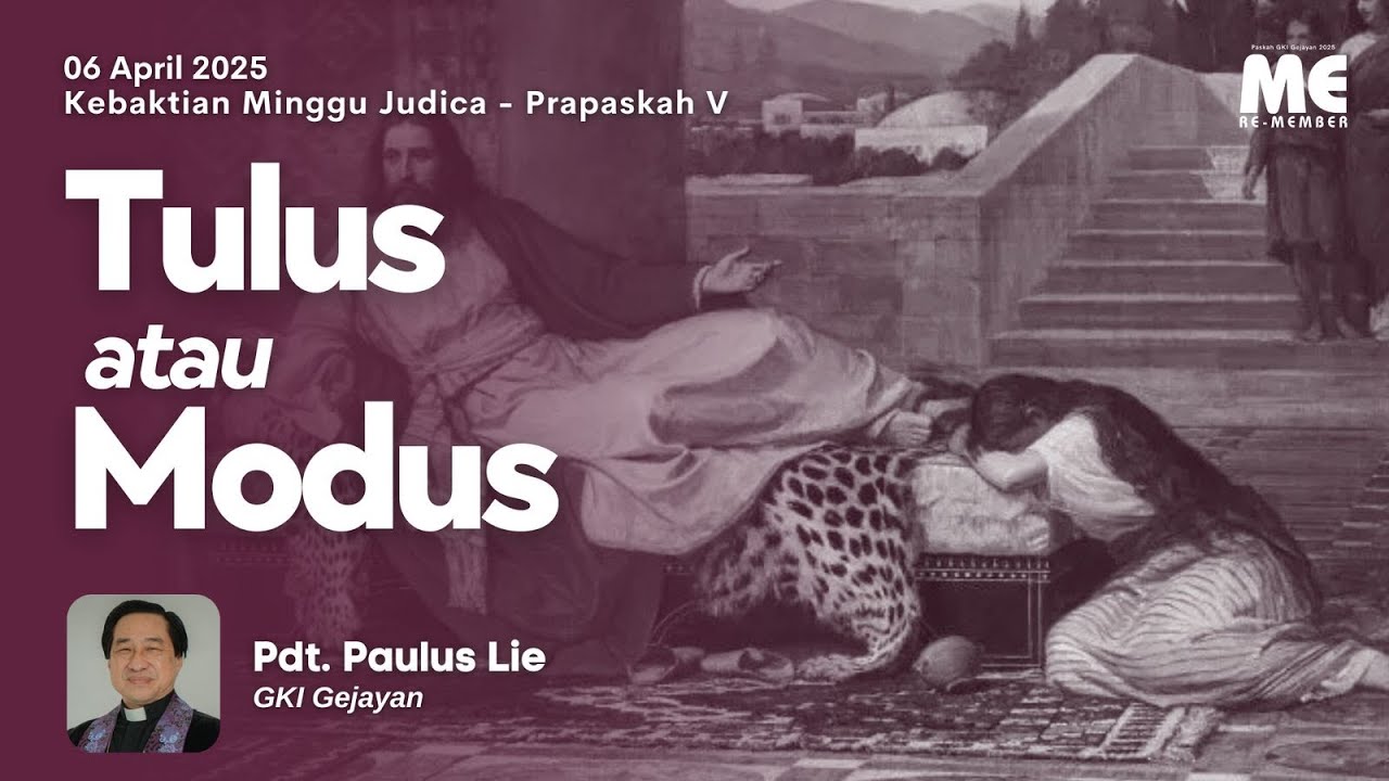 KEBAKTIAN INOVATIF | Minggu, 6 April 2025 - Pukul 18.30 | Pdt. Paulus Lie