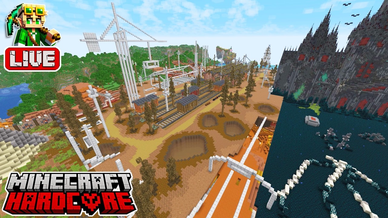 🔴 LIVE 🔴 Fallout-Inspired Fog Effects in my 54,100 Day Hardcore Minecraft World