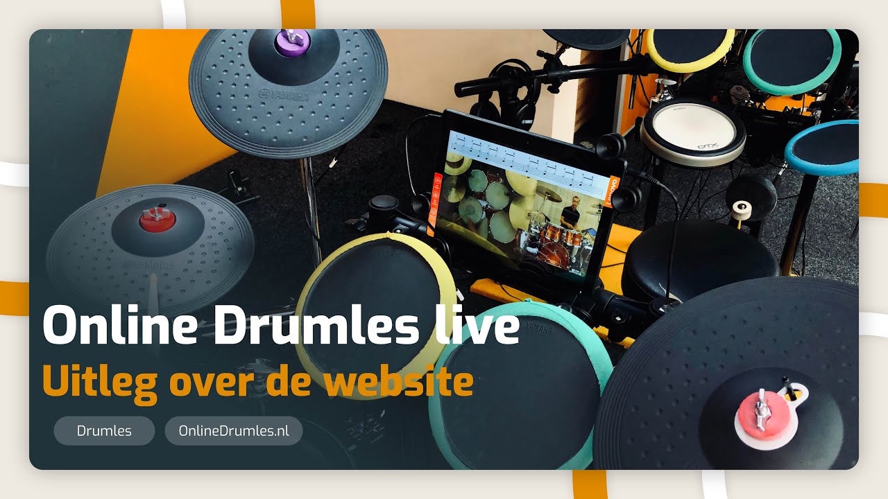 Live Les - Uitleg Over De Nieuwe Website - Online Drumles