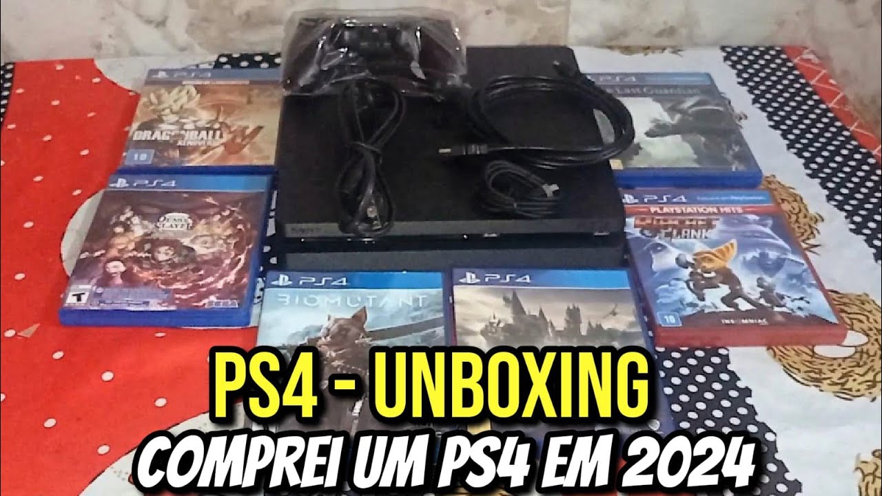 Comprei Um PS4 Em 2024 - Unboxing ( Shopee )