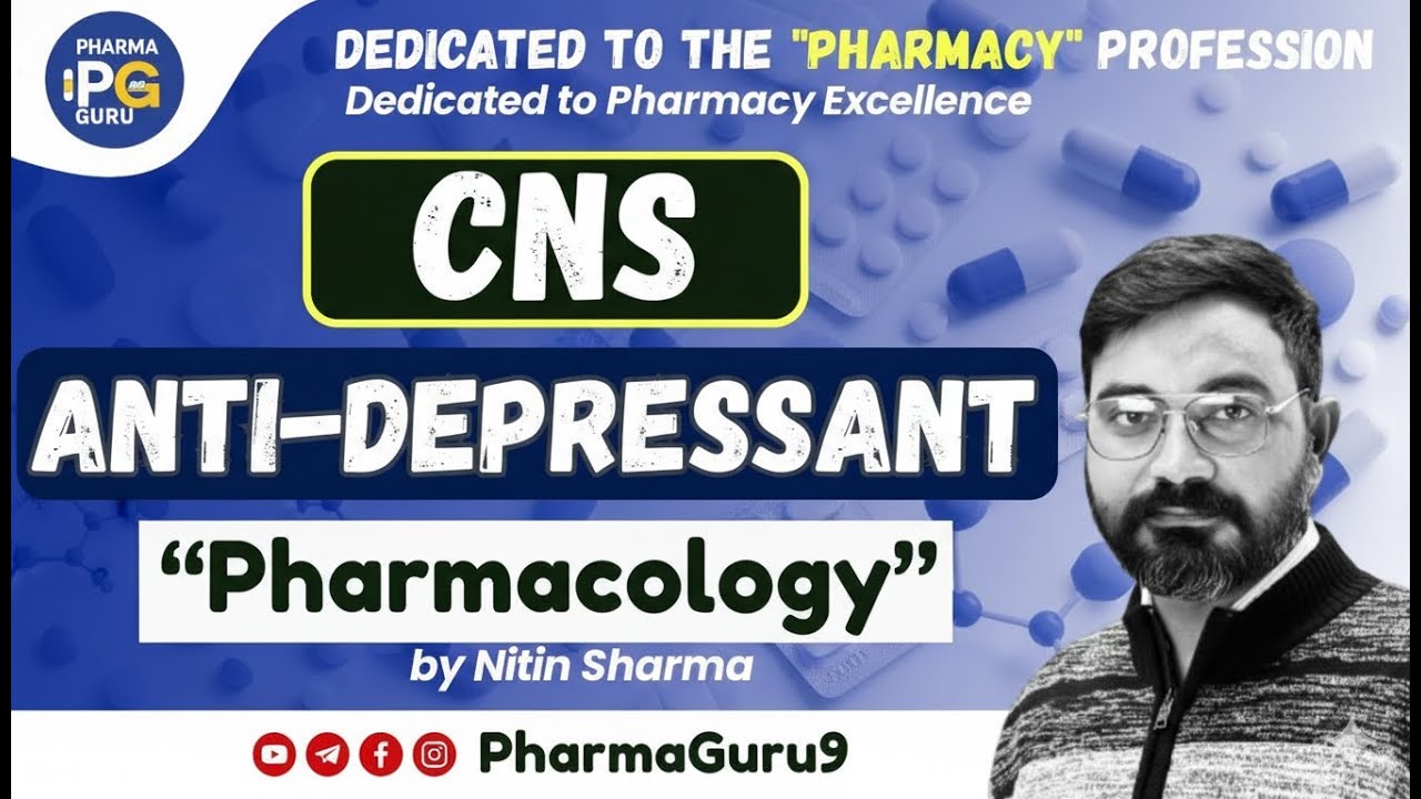 Anti-Depressant Agent || CNS Pharmacology || Pharmacist Exam #pharmacistexam #rrbpharmacist