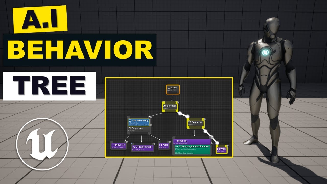 Как создать дерево поведения в Unreal Engine 5. Учебник (полное руководство)