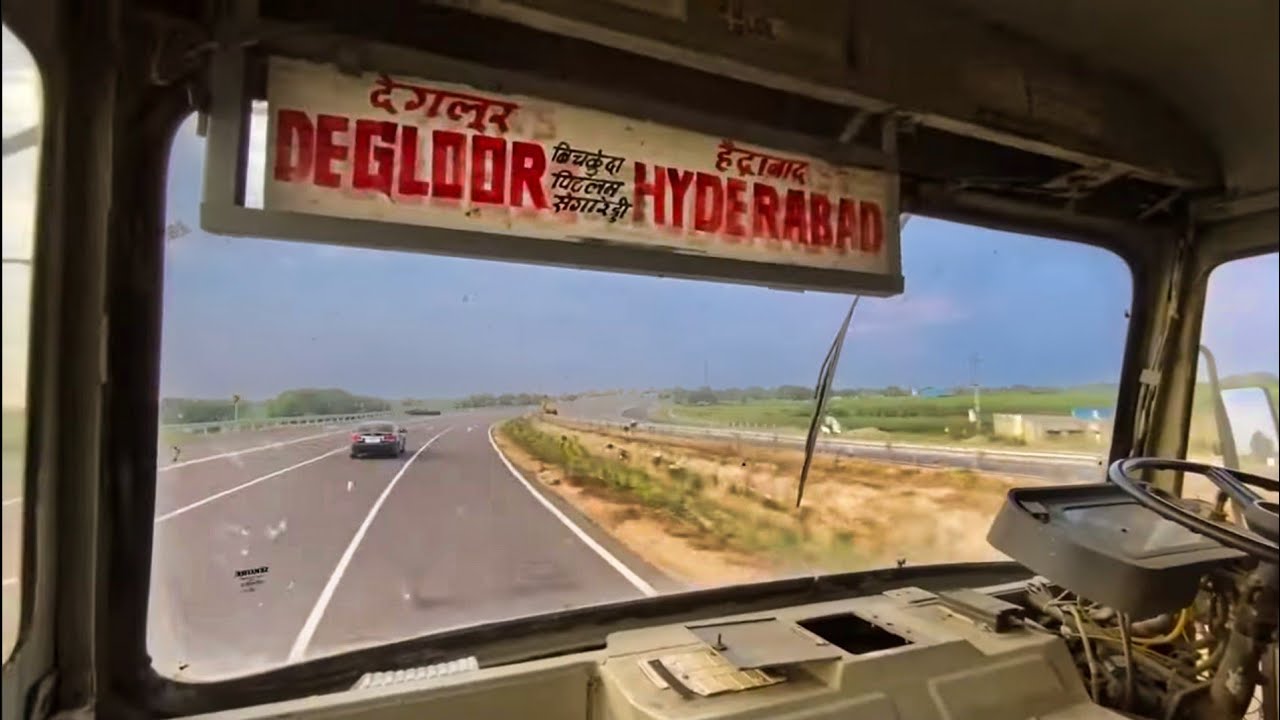 Hyderabad To Deglur Hirkani bus full journey🔥