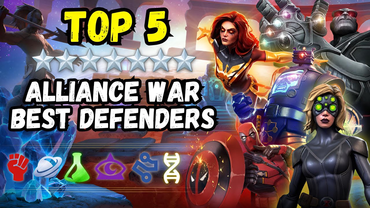 TOP 5 DEFENDERS & PLACEMENTS for EVERY NODE! Alliance War Guide - MCOC
