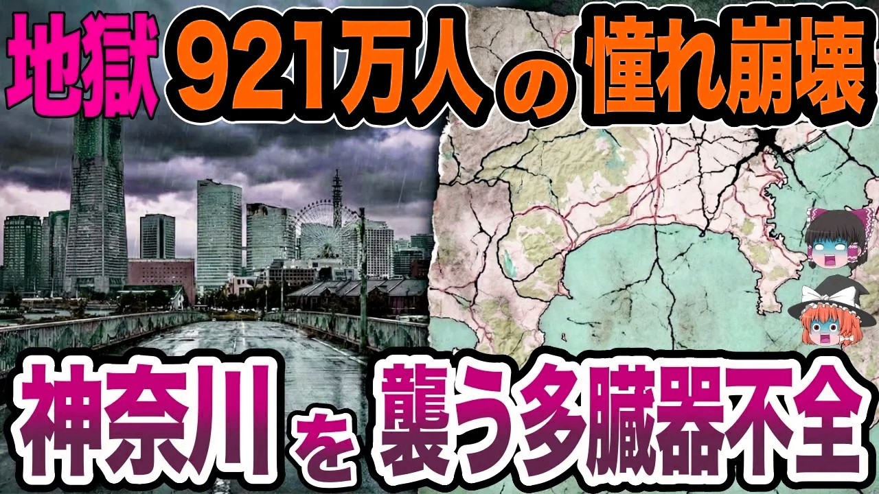 【地獄】921万人の憧れが崩壊。神奈川を襲う「多臓器不全」の真実…保活離婚とハクビシンが占拠する街【日本地理】【ゆっくり解説】