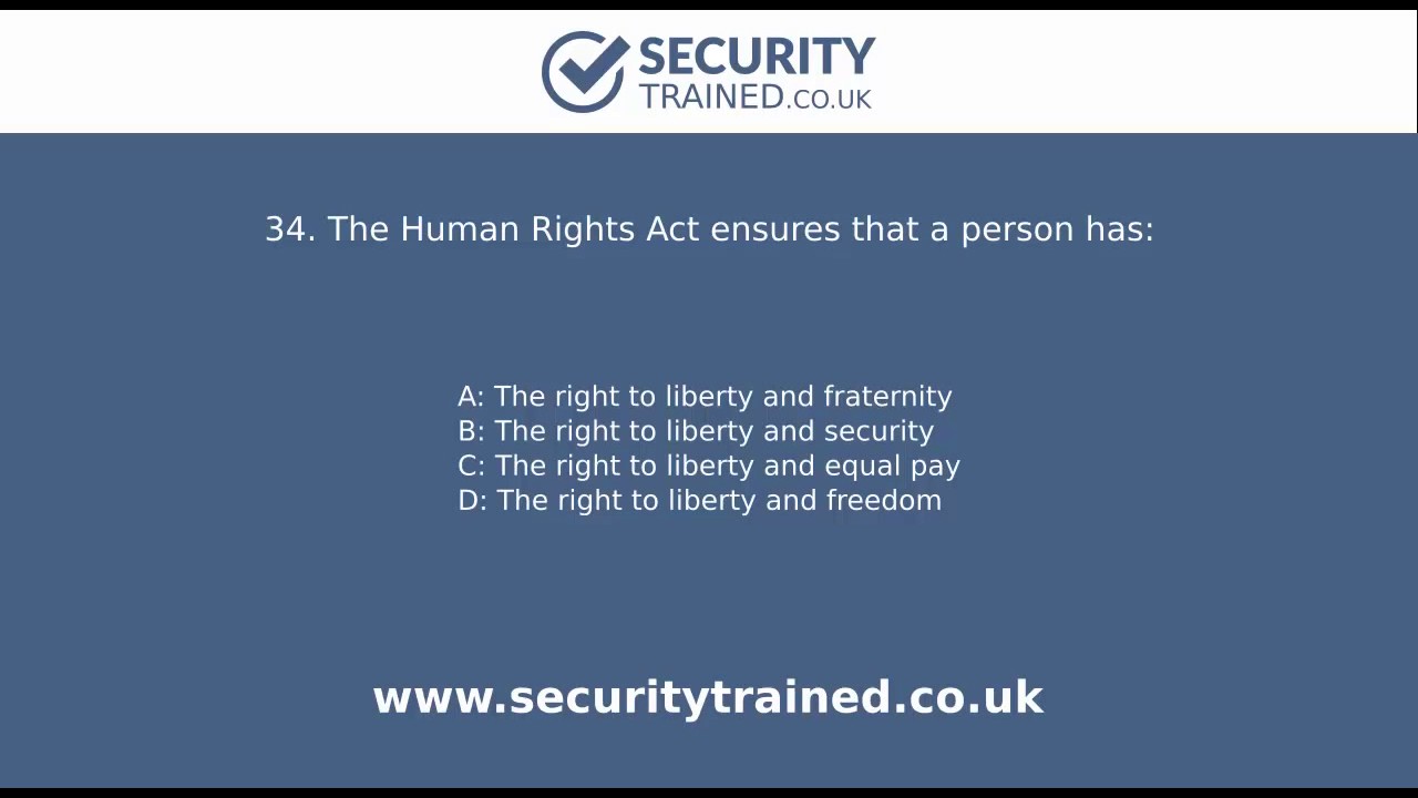 Working in the Private Security Industry | Mock Test