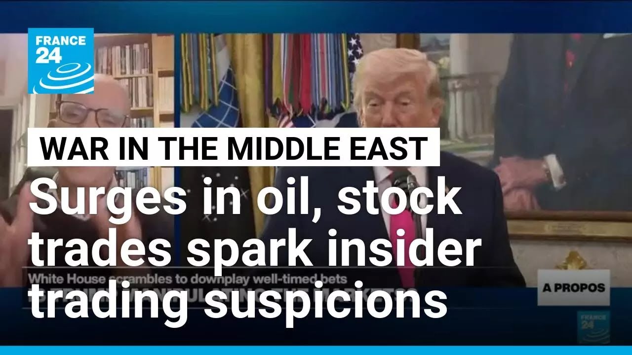 Oil, stock trading spikes before Trump's Iran remarks spark insider trading suspicions &bull; FRANCE 24